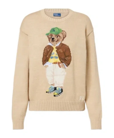 Polo Ralph Lauren Classic Cotton Sweater In Neutral