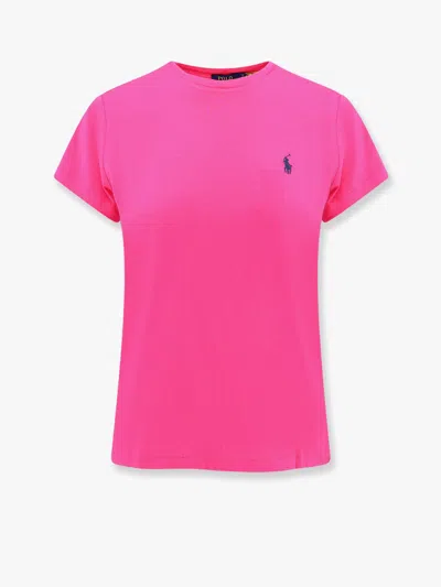 Polo Ralph Lauren Classic Cotton T-shirt In Pink