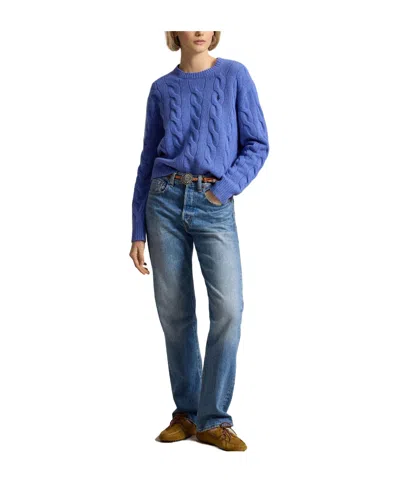 Polo Ralph Lauren Classic Crew Neck Knitted Sweater In Animal Print