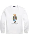 Polo Ralph Lauren White Cotton Blend Sweatshirt In White