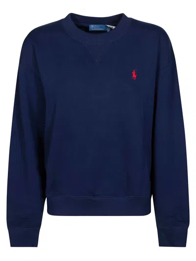 Polo Ralph Lauren Polo Ralph Lauren Cotton Fleece Crewneck Sweatshirt In Multi