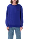 Polo Ralph Lauren Long Sleeve Knit Crew Neck Sweatshirt Clothing In Heritage Royal