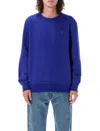 Polo Ralph Lauren Long Sleeve Knit Crew Neck Sweatshirt Clothing In Heritage Royal