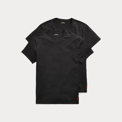Polo Ralph Lauren Classic Crewneck Undershirt 2-pack In Black