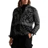 Polo Ralph Lauren Classic Fit Bandana Print Flannel Long Sleeve Camp Shirt In Black
