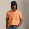Polo Ralph Lauren Classic Fit Big Pony Mesh Polo Shirt In Classic Peach