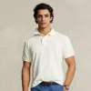 Polo Ralph Lauren Classic Fit Big Pony Mesh Polo Shirt In White