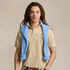 Polo Ralph Lauren Classic Fit Big Pony Mesh Polo Shirt In Gray