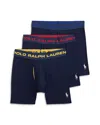 Polo Ralph Lauren Classic Fit Boxer Briefs, Pack Of 3 In Black