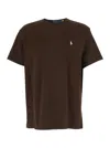 Polo Ralph Lauren Ralph Lauren Jersey Crewneck T-shirt In Brown