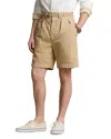 Polo Ralph Lauren Aviator Style Shorts With Pockets And Loops In Surrey Tan