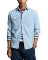 Polo Ralph Lauren Classic Fit Chambray Workshirt In Blue