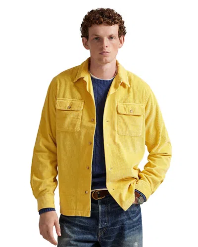 Polo Ralph Lauren Classic Fit Corduroy Shirt In Yellow