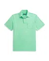 Polo Ralph Lauren Classic Fit Cotton Linen Polo Shirt In Green
