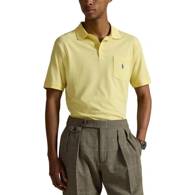 Polo Ralph Lauren Classic Fit Cotton Pocket Polo In Yellow
