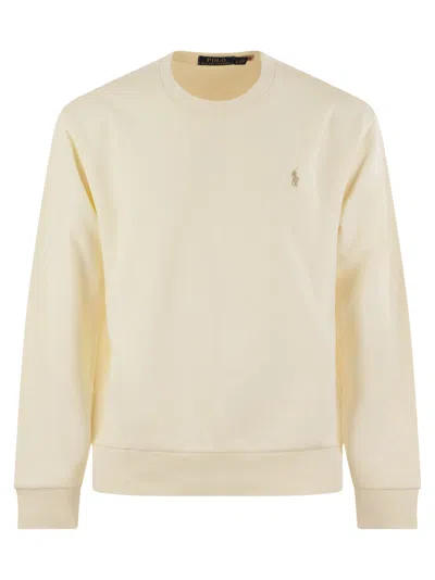 Polo Ralph Lauren Cotton Sweatshirt In Neutrals