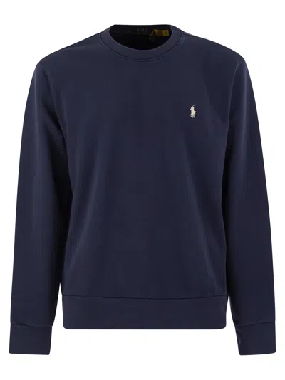 Polo Ralph Lauren Classic-fit Cotton Sweatshirt In Navy Blue
