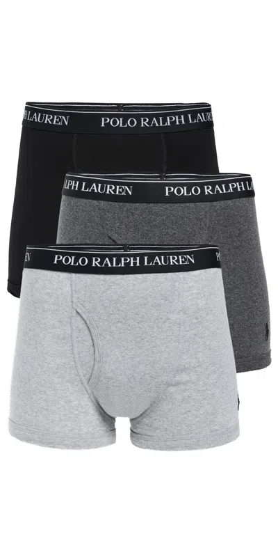 Polo Ralph Lauren Classic Fit Cotton Trunks 3 Pack Andover/madison/polo Black In Multi