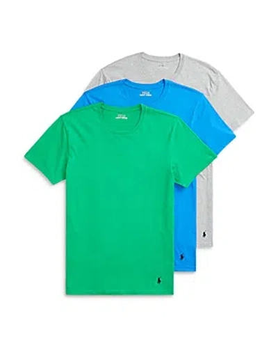 Polo Ralph Lauren Classic Fit Cotton Undershirts - Pack Of 3 In Summer Emerald Cruise