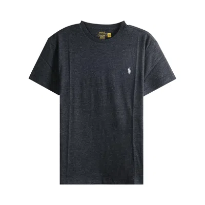 Pre-owned Polo Ralph Lauren Classic Fit Crewneck T-shirt 'black Marl Heather' | Men's Size M