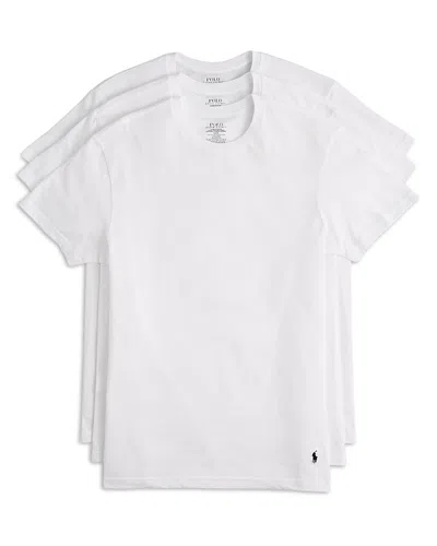 Polo Ralph Lauren Classic Fit Crewneck Undershirt, Pack Of 3 In White
