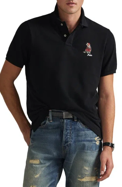 POLO RALPH LAUREN POLO RALPH LAUREN CLASSIC FIT DOG EMBROIDERED POLO