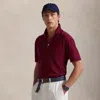 Polo Ralph Lauren Classic Fit Featherweight Mesh Polo In Newport Navy/red