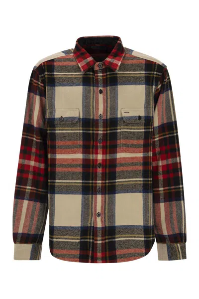 Polo Ralph Lauren Classic Fit Flannel Tartan Shirt In Black