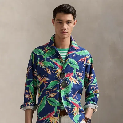 Polo Ralph Lauren Classic Fit Floral Flannel Camp Shirt In Bird Of Paradise