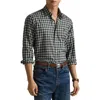 Polo Ralph Lauren Classic Fit Plaid Twill Shirt In Black