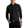 Polo Ralph Lauren Classic Fit Glen Plaid Long Sleeve Cotton Polo In Black