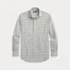 Polo Ralph Lauren Classic Fit Glen Plaid Poplin Shirt In Gray