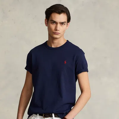 Polo Ralph Lauren Cotton Jersey T-shirt Custom Slim-fit In Blue