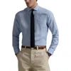 Polo Ralph Lauren Classic Fit Houndstooth Linen Button-up Shirt In Blue