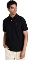 Polo Ralph Lauren Short-sleeve Polo Shirt With Traditional Collar And Embroidered Logo In Black