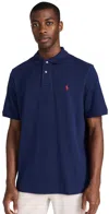 Polo Ralph Lauren Logo-embroidered Cotton-jersey Polo-shirt In Newport Navy