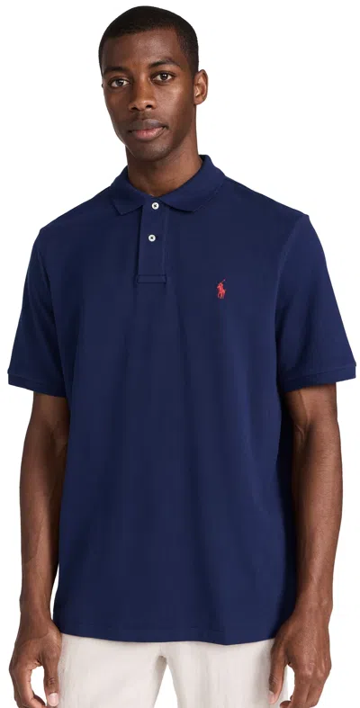 POLO RALPH LAUREN CLASSIC FIT ICONIC MESH POLO NEWPORT NAVY