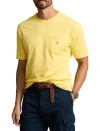 Polo Ralph Lauren Classic Fit Jersey Crewneck Pocket Tee In Oasis Yellow