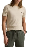 Polo Ralph Lauren Classic Fit Jersey Crewneck T-shirt In Expedition Dune Heather