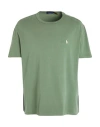 Polo Ralph Lauren Classic Fit Jersey Crewneck T-shirt Man T-shirt Dark Green Size L Cotton