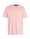 Polo Ralph Lauren Classic Fit Jersey Crewneck T-shirt Man T-shirt Light Pink Size L Cotton