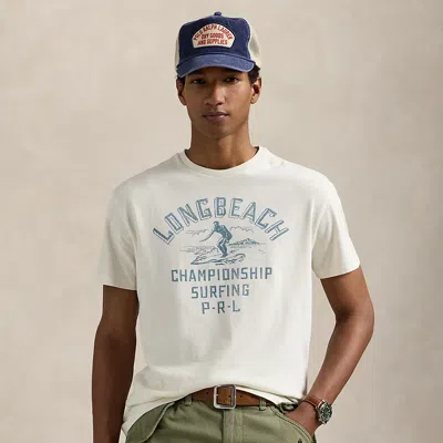 Polo Ralph Lauren Classic Fit Jersey Graphic T-shirt In Nevis