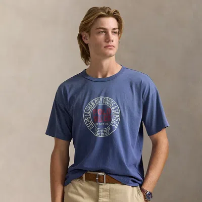 Polo Ralph Lauren Classic Fit Jersey Graphic T-shirt In Blue