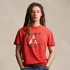 Polo Ralph Lauren Classic Fit Jersey Graphic T-shirt In Red