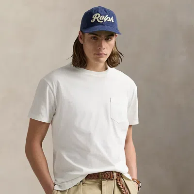 Polo Ralph Lauren Classic Fit Jersey Pocket T-shirt In Deckwash White