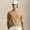 Polo Ralph Lauren Classic Fit Jersey V-neck T-shirt In Cafe Tan