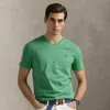 Polo Ralph Lauren Classic Fit Jersey V-neck T-shirt In Raft Green
