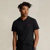 Polo Ralph Lauren Classic Fit Jersey V-neck T-shirt In Rl Black