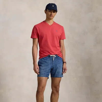 Polo Ralph Lauren Classic Fit Jersey V-neck T-shirt In Spring Red
