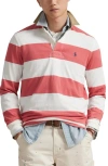Polo Ralph Lauren Classic Fit Khaki Collar Rugby Shirt In Multi